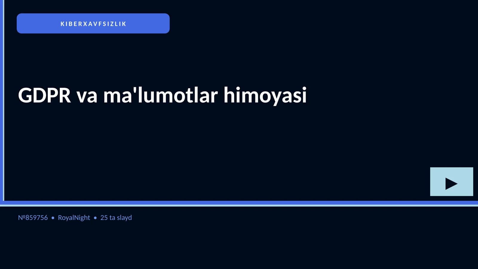 KIBERXAVFSIZLIK