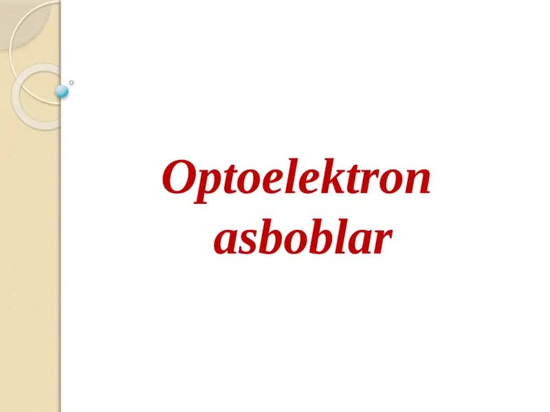 Optoelektronasboblar
