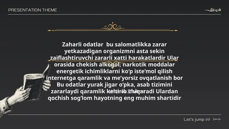 Zaharli odatlar