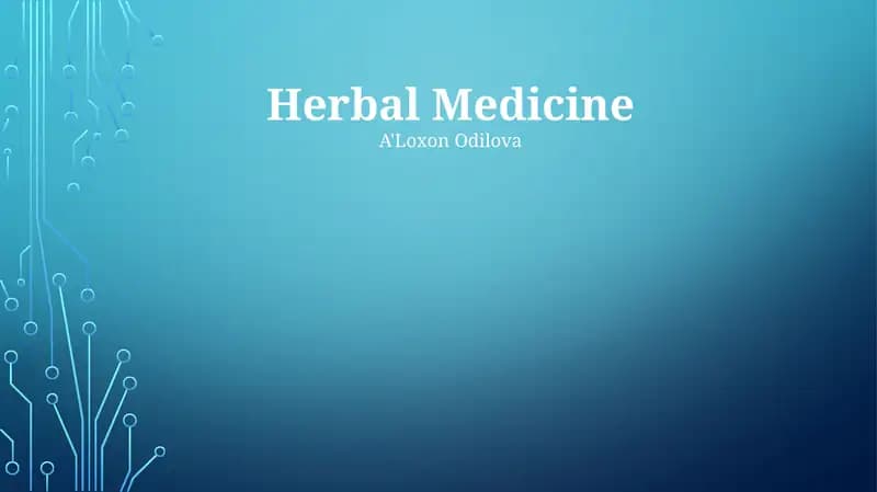 Herbal Medicine