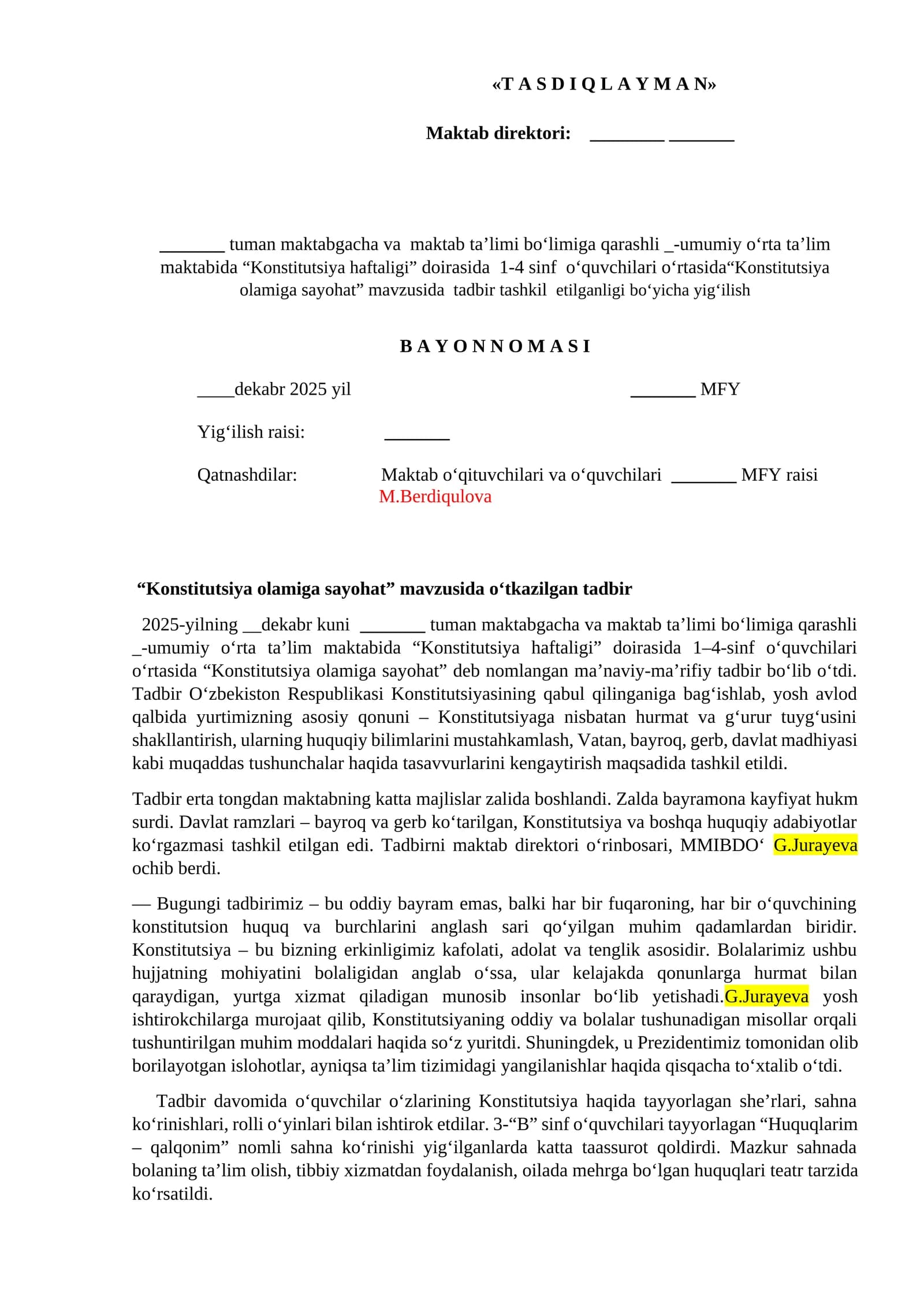 Konstitutsiya Haftaligi