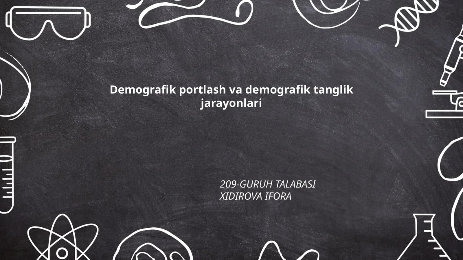 Demografik portlash va demografik tanglik jarayonlari