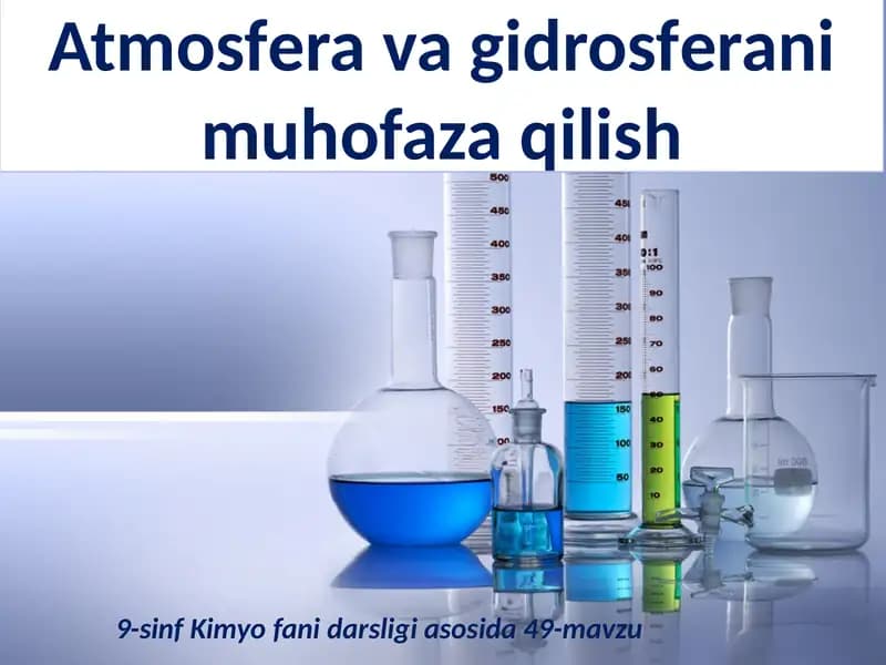 Atmosferavagidrosferanimuhofazaqilish
