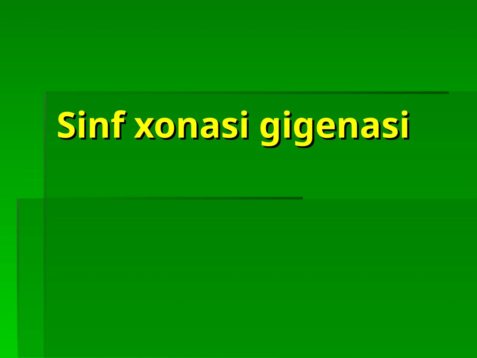 Sinf xonasi gigenasi