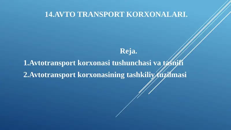Avtotransport korxonalari