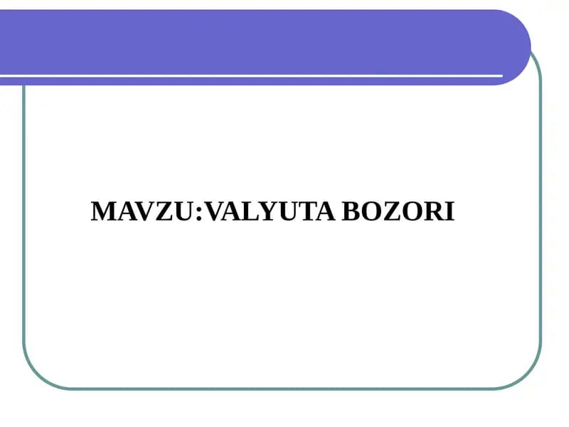 Valyuta bozori