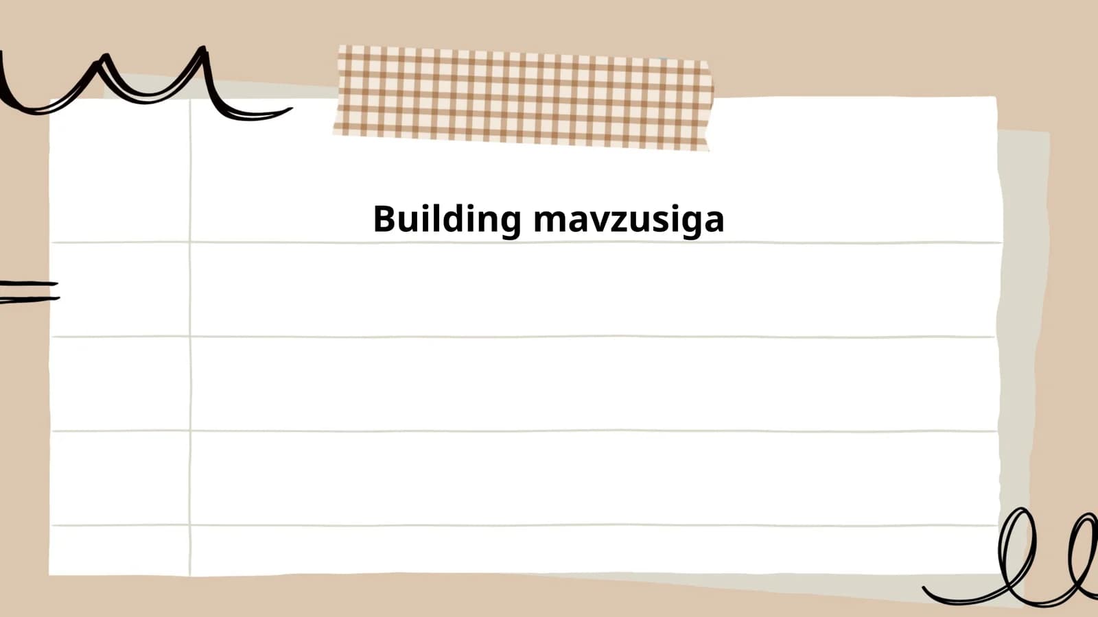 Building mavzusiga