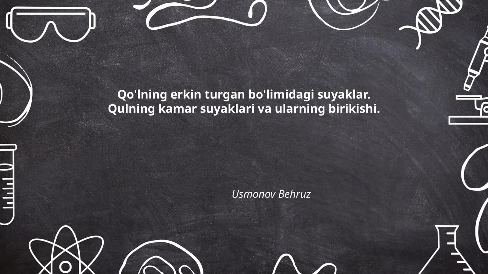 Qo'l suyaklarining anatomiyasi