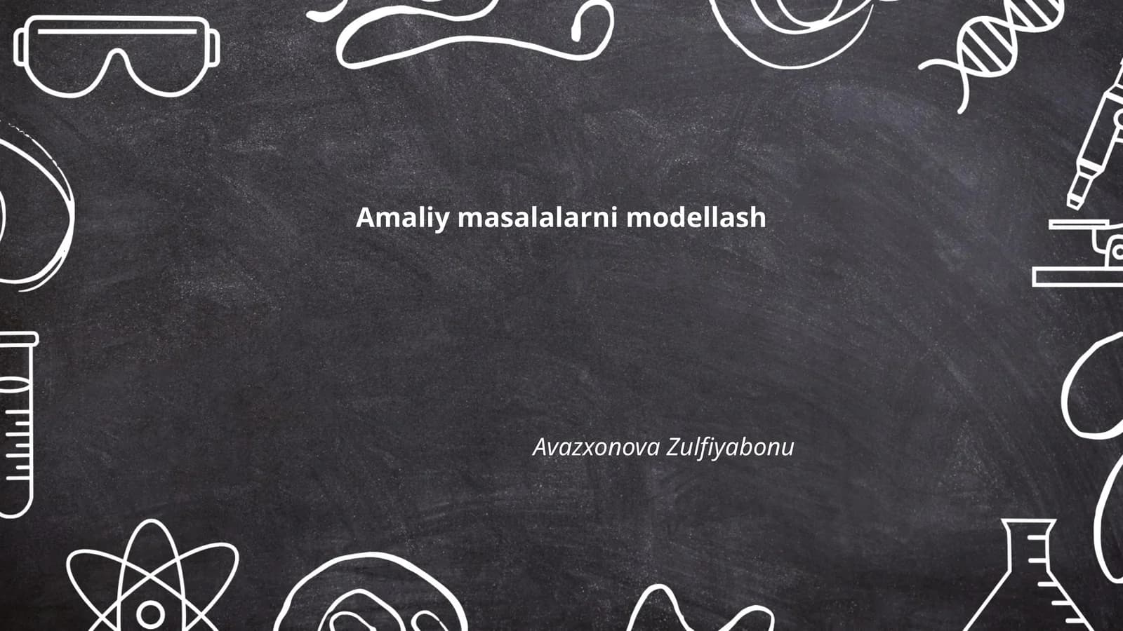 Differensial tenglamalar bilan modellashtirish