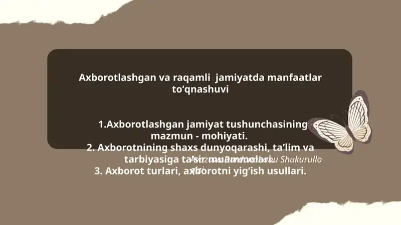 Avazova Durdonabonu Shukurullo qizi