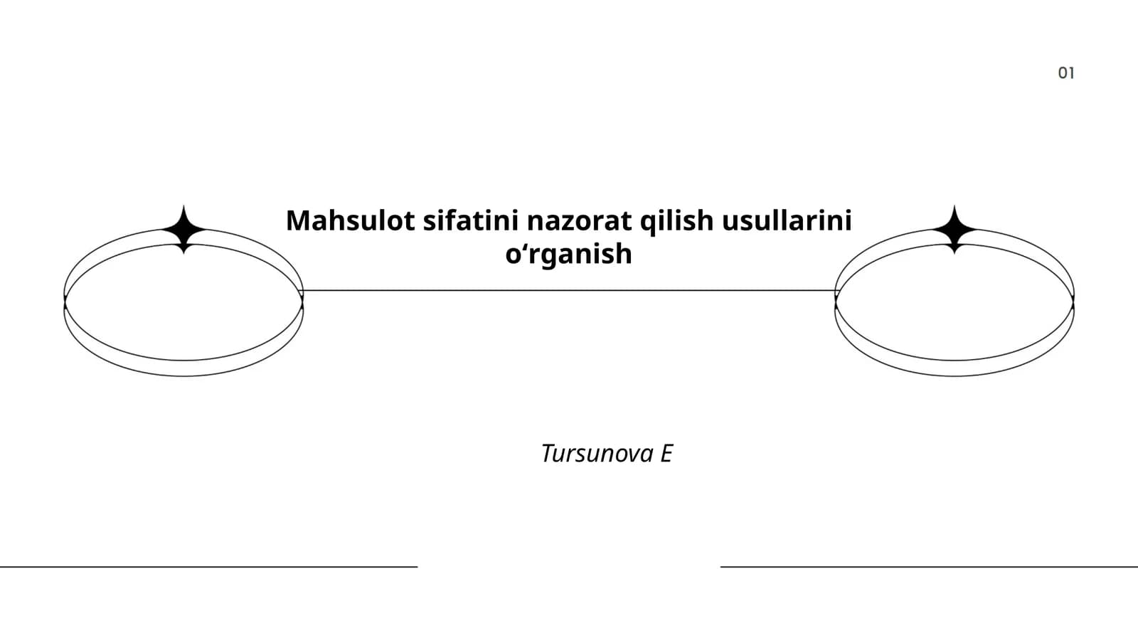 Mahsulot sifatini nazorat qilish usullarini oʻrganish