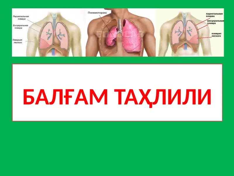 Балғам Таҳлили
