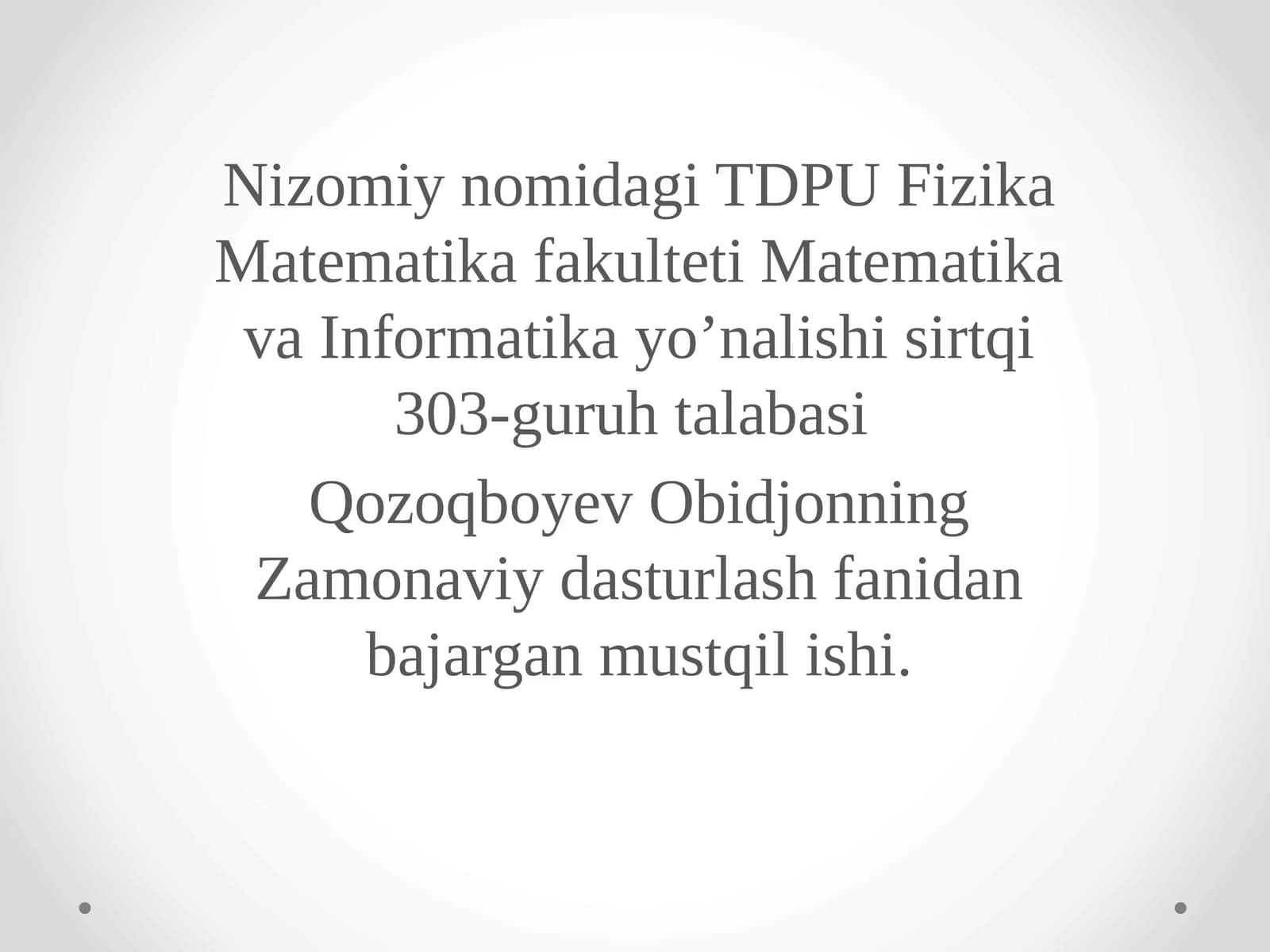 Dinamik massivlar