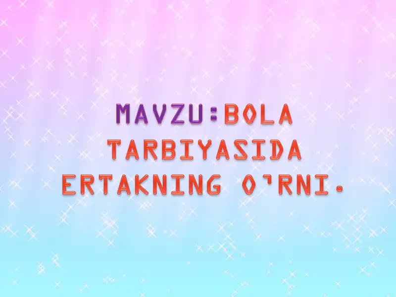 ERTAK-xalq og’zaki poetik ijod