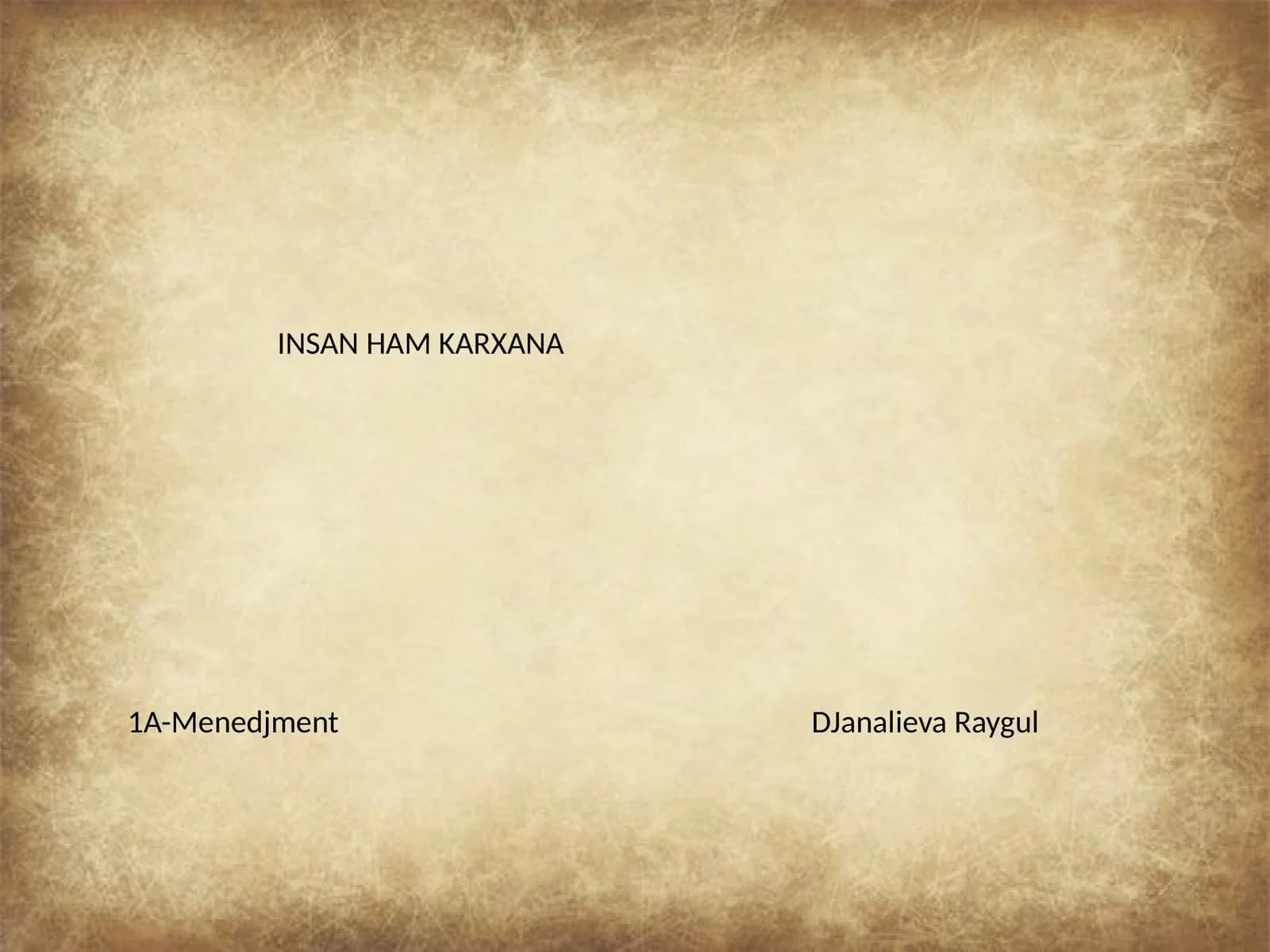 Insan Ham Karxana