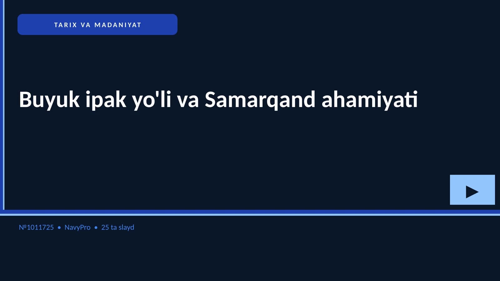 Buyuk ipak yo'li va Samarqand ahamiyati