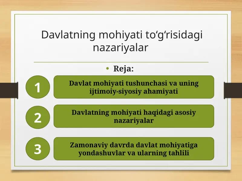 Davlatning mohiyati to'g'risida nazariyalar