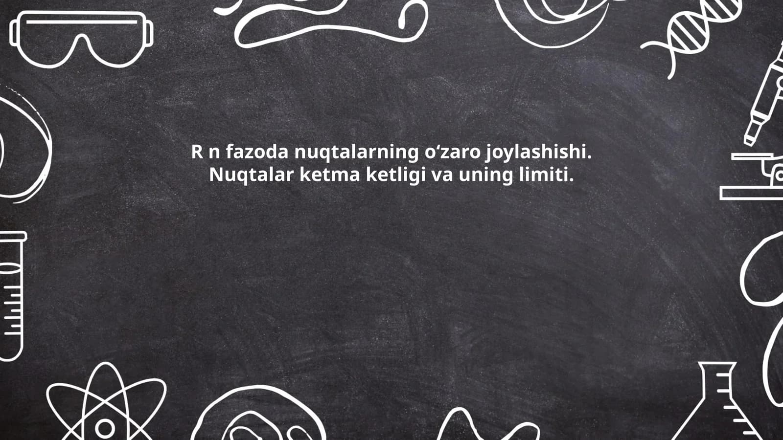 R^n fazosi va nuqta koordinatalari