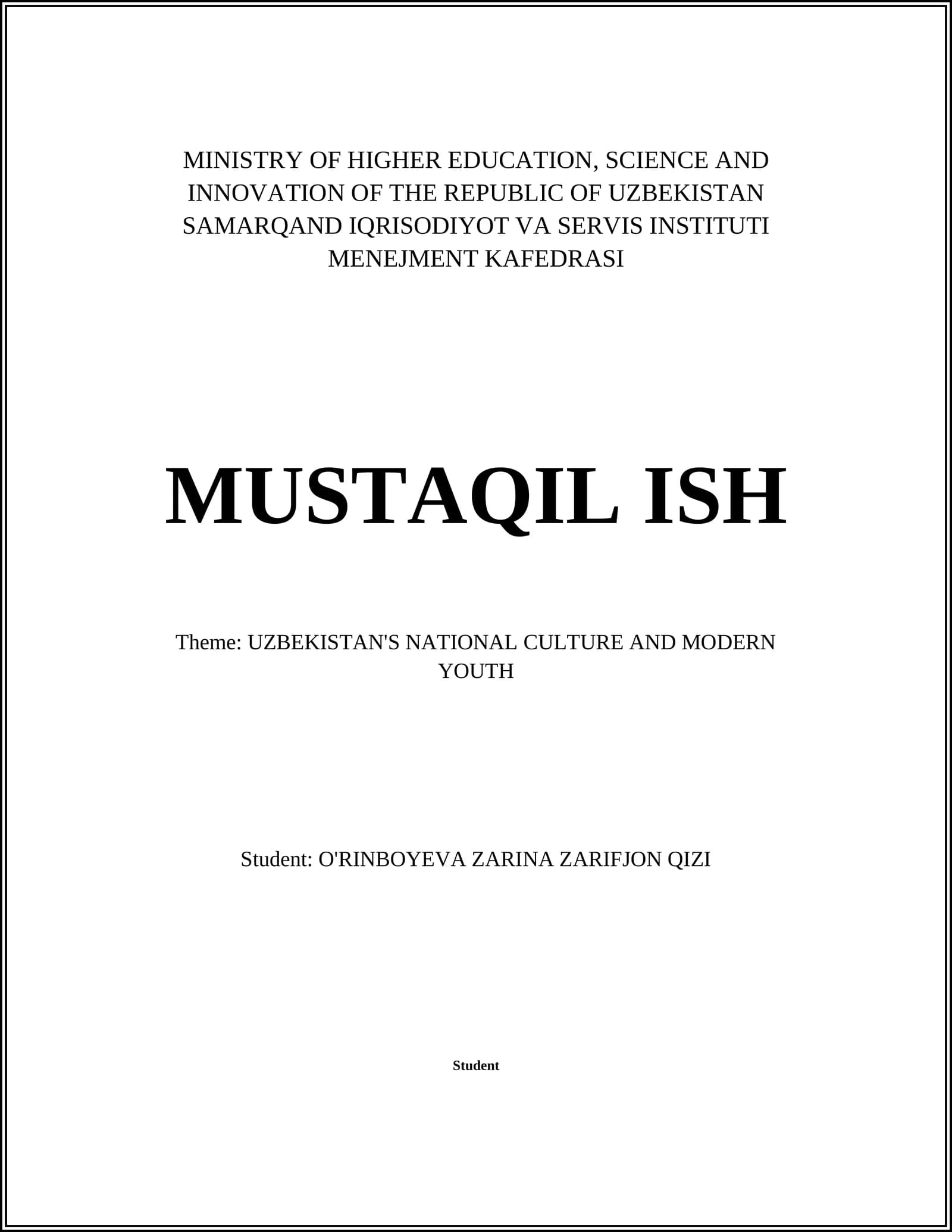 Traditional Uzbek Music and Its Influence on Modern Youth