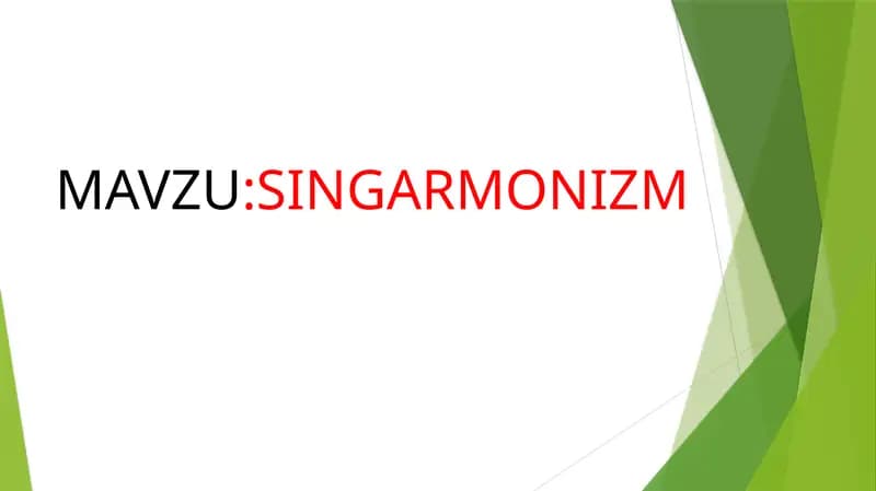 SINGARMONIZM
