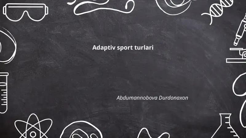 Adaptiv sport turlari