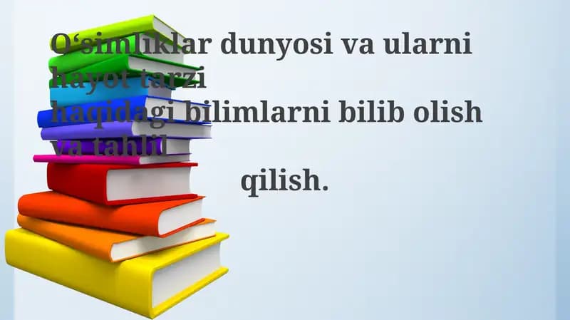 O‘simliklar Dunyosi