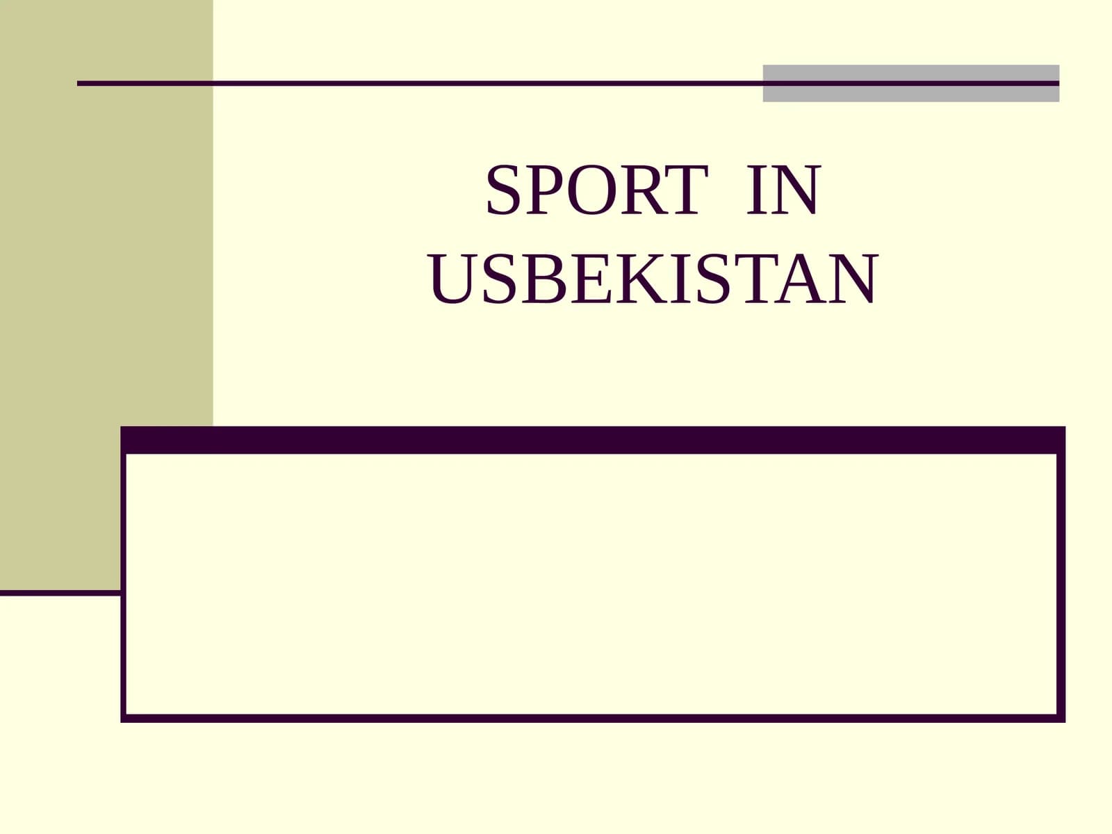 Sport in Usbekistan