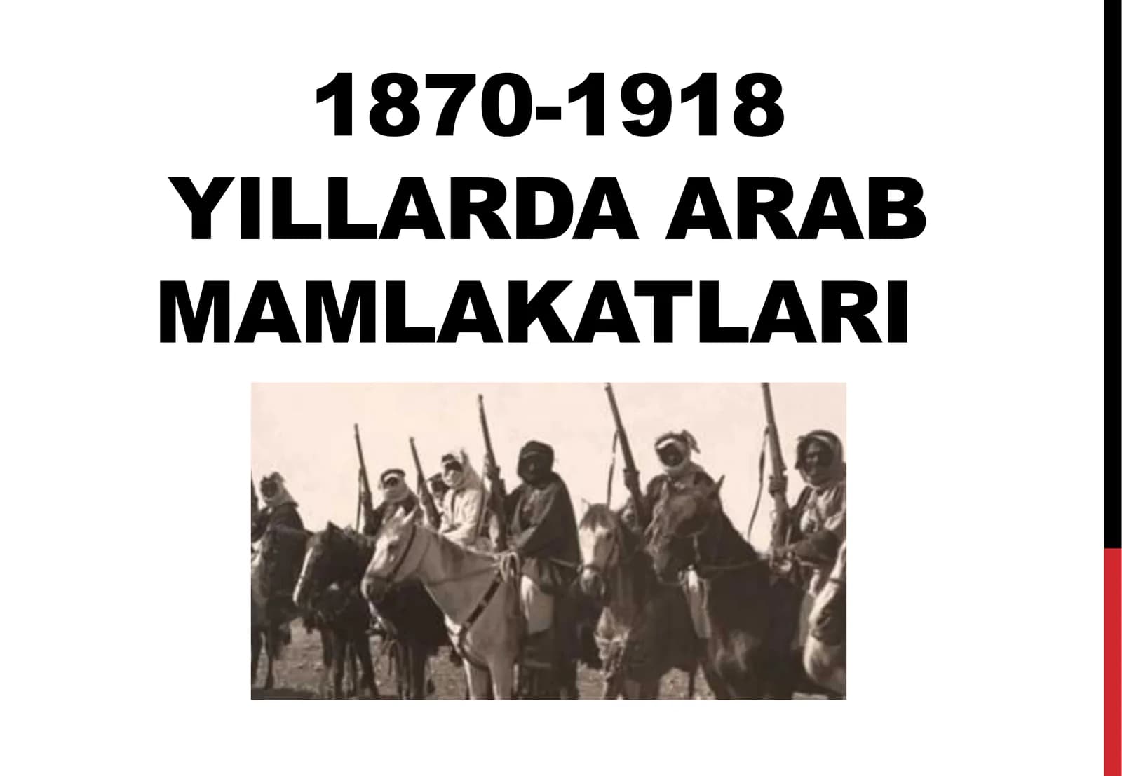 1870-1918 yillarda Arab mamlakatlari