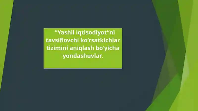 Yashil iqtisodiyot