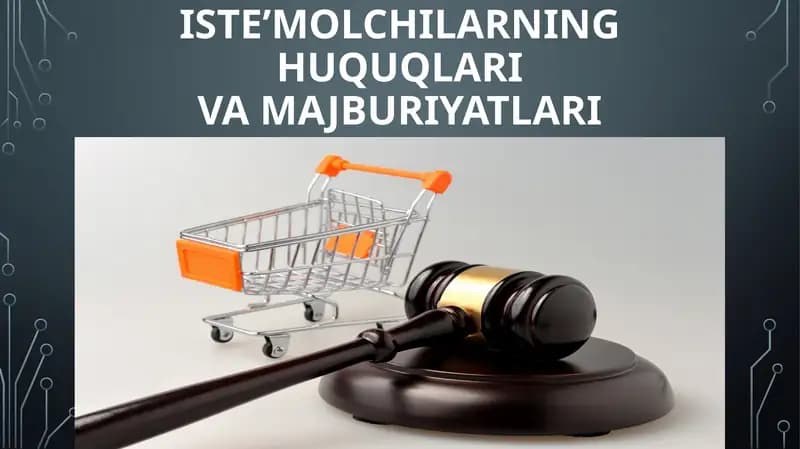Iste’molchilarning huquqlari