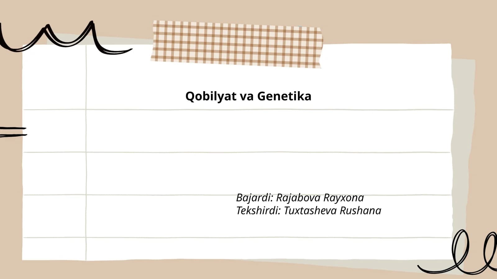 Qobilyat va Genetika