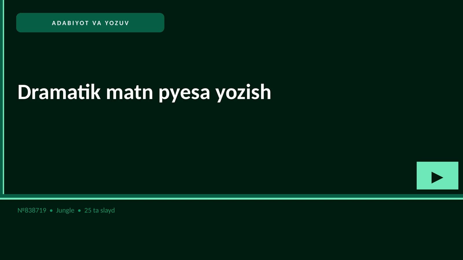 Dramatik matn pyesa yozish