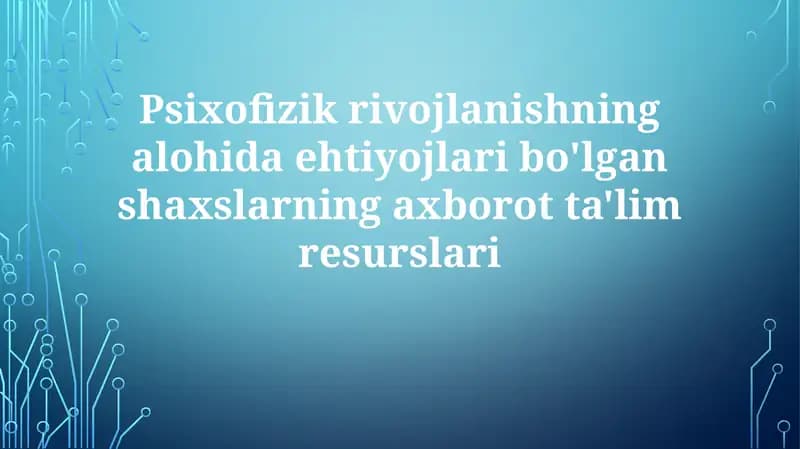 Ta'limiy resurslar