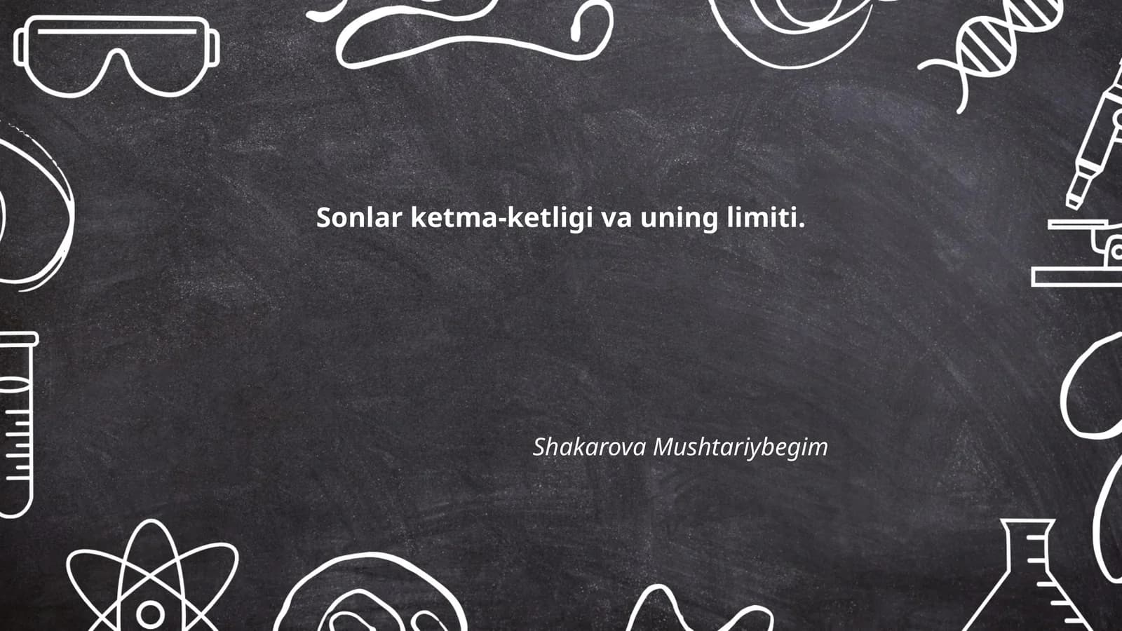 Sonlar ketma-ketligi va uning limiti