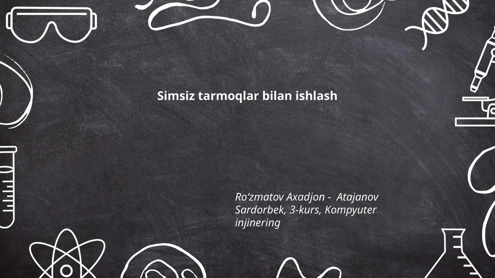 Simsiz tarmoqlar bilan ishlash