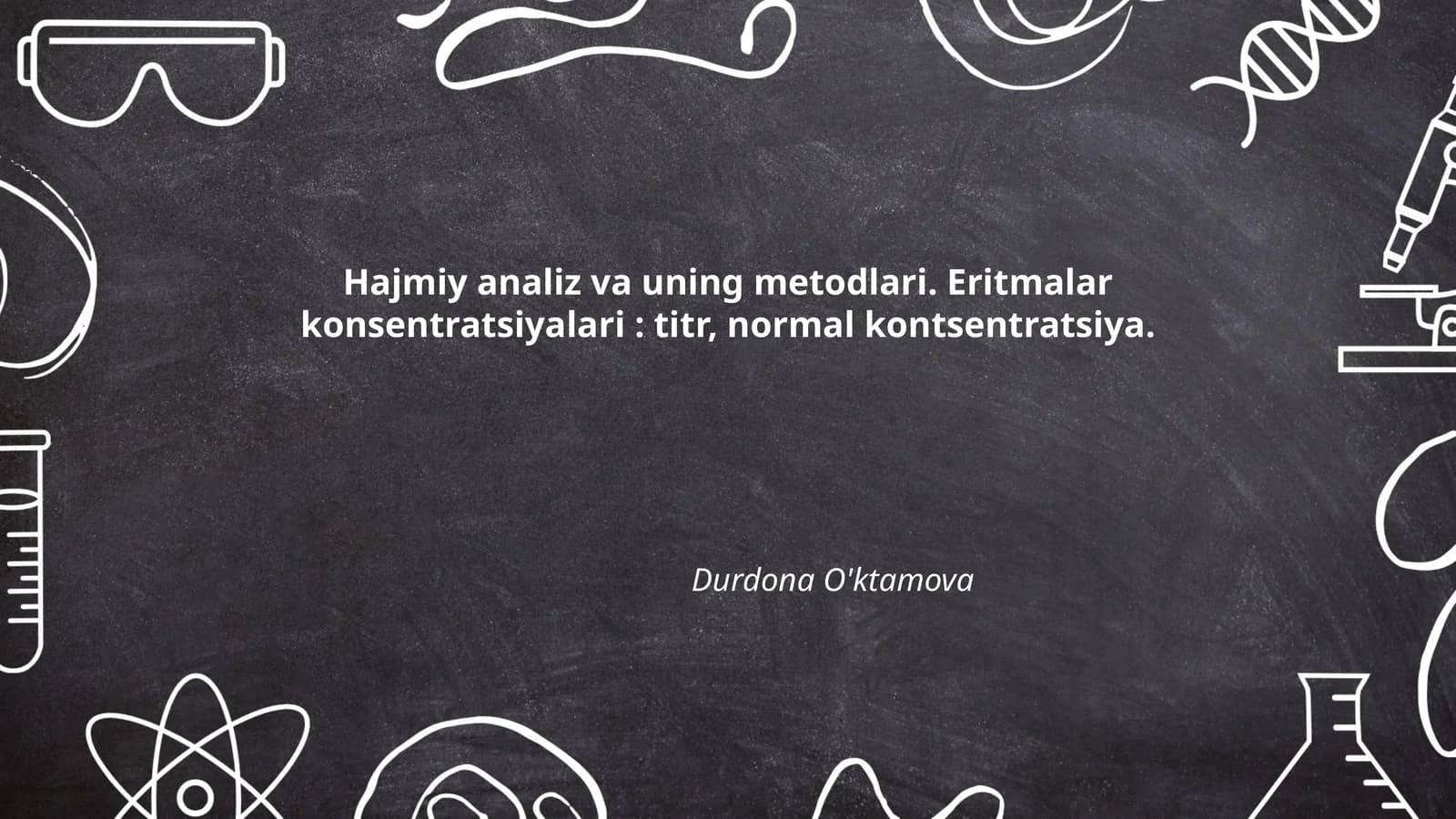 Hajmiy analiz va uning metodlari