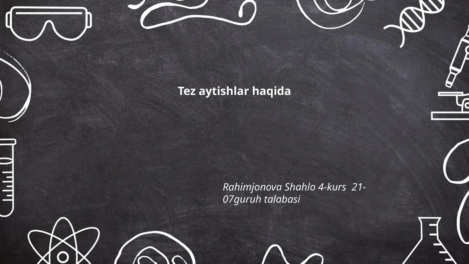 Tez aytishlar haqida