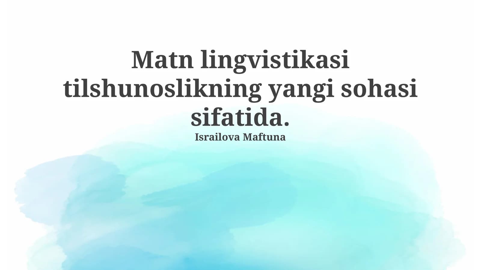 Matn Analizi Usullari
