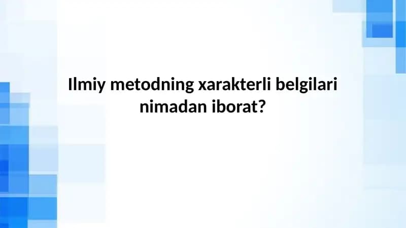 Ilmiy Tadqiqotning Asosiy Qadamlarini Anglash