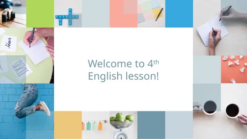 4th English Lesson
