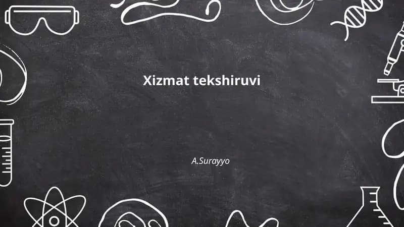 Xizmat tekshiruvi