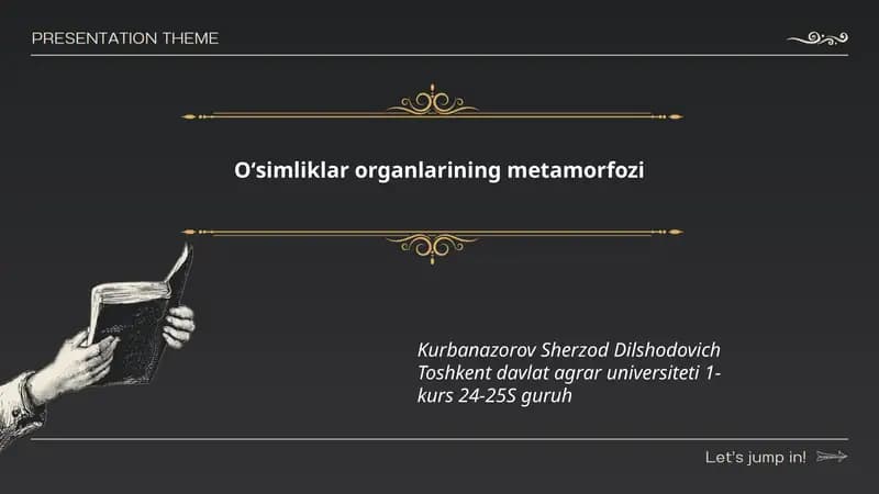 Barglarning metamorfozi