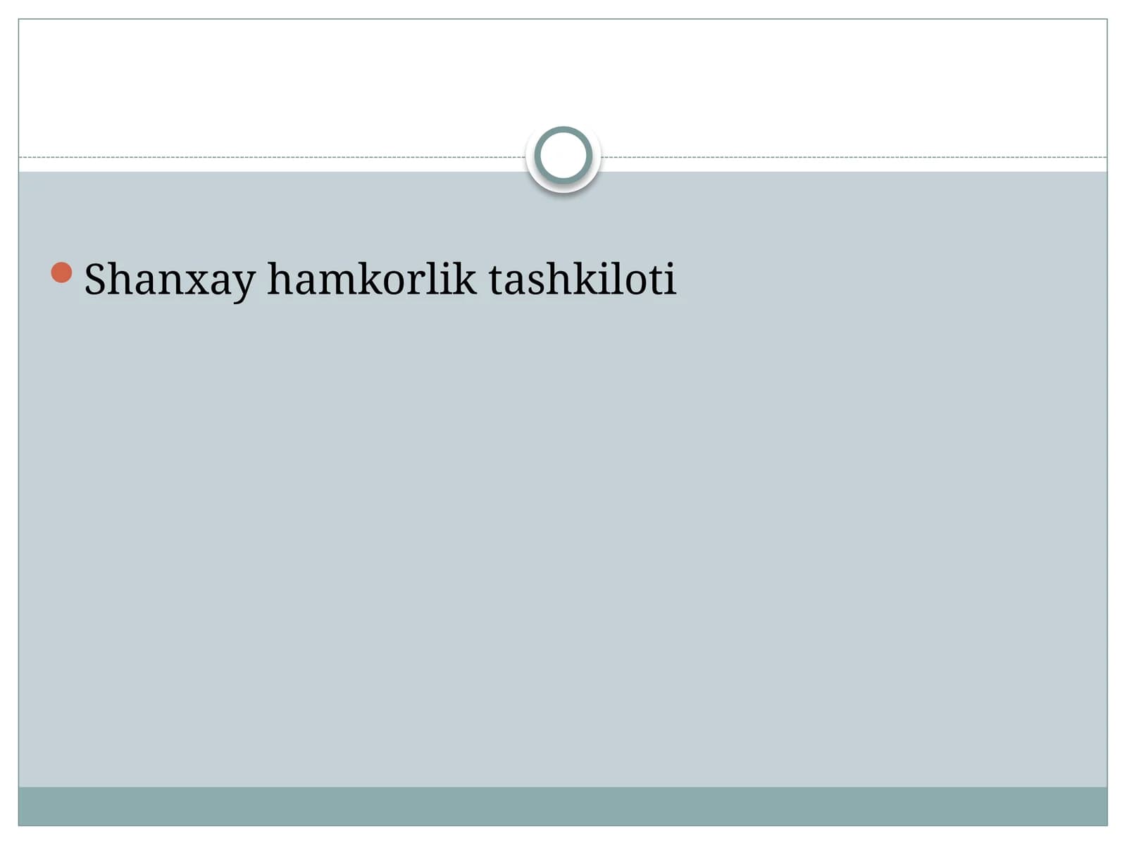 Shanxay hamkorlik tashkiloti
