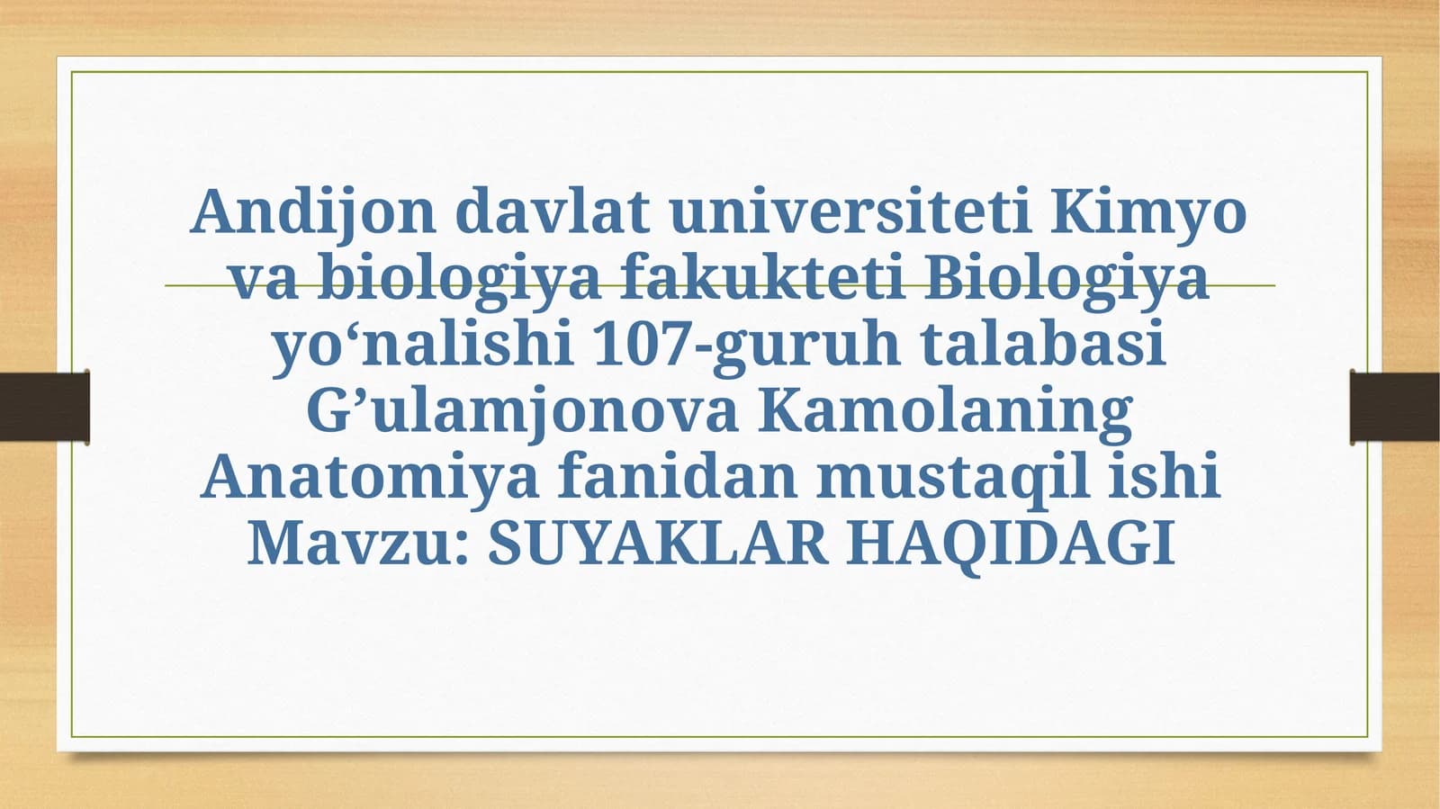 Suyaklar haqida