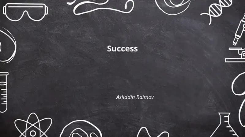Defining Success