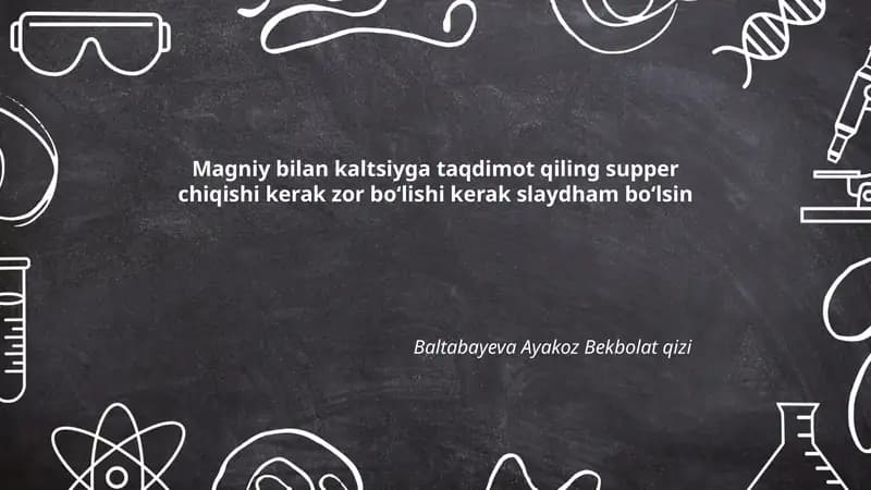 Magniy va kaltsiy almashinuvi