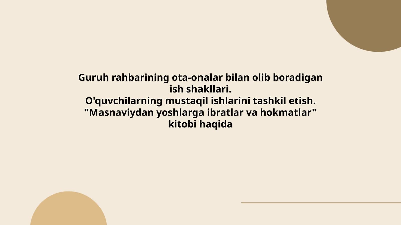 Masnaviydan yoshlarga ibratlar va hokmatlar kitobi