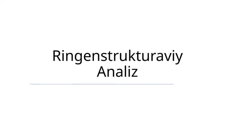 Ringenstrukturaviy Analiz