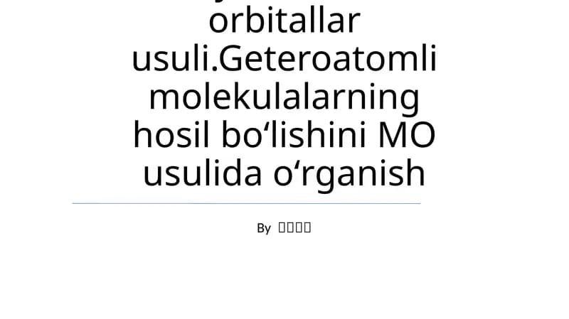 Valent boʻlar nazariyasi