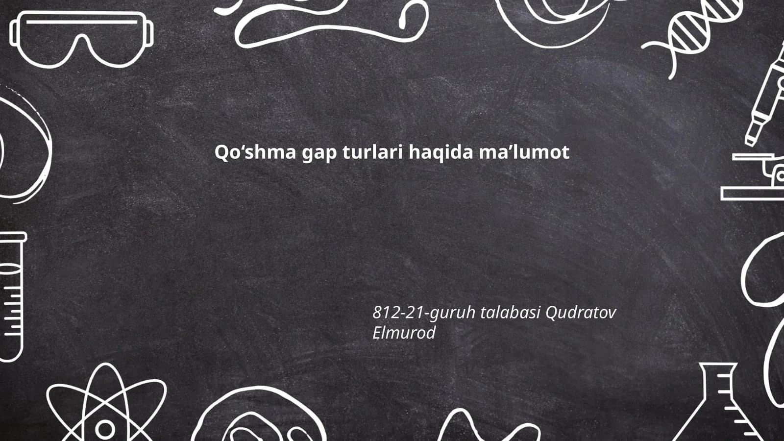 Qo'shma gap turlari haqida ma’lumot